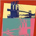 Andy Warhol Canvas Paintings - Brooklyn Bridge
